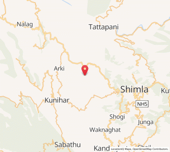 Map of Dhaila, Himachal Pradesh