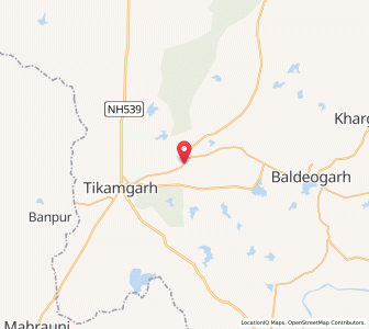 Map of Dhaini, Madhya Pradesh