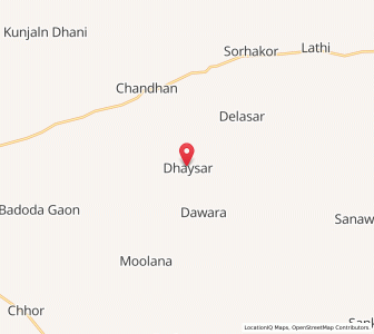 Map of Dhaisar, Rajasthan