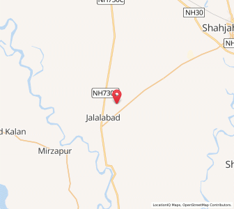 Map of Dhaka Taluk Ujera, Uttar Pradesh