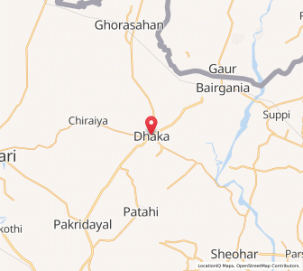 Map of Dhaka, Bihar