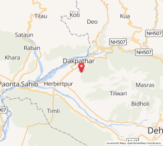 Map of Dhakowala, Uttarakhand