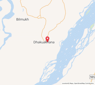 Map of Dhakuakhana, Assam