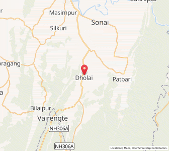 Map of Dhalai, Assam