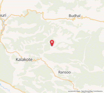 Map of Dhaleri, Kashmir