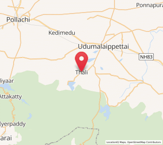 Map of Dhali, Tamil Nadu