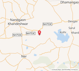 Map of Dhamak, Maharashtra