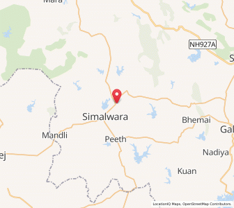 Map of Dhambora, Rajasthan