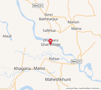 Map of Dhamhara Ghat, Bihar