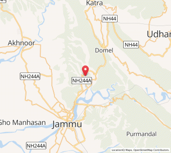 Map of Dhammi, Kashmir