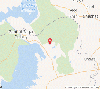 Map of Dhamniya, Madhya Pradesh