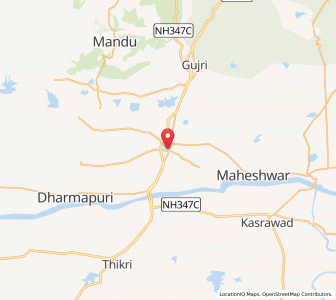 Map of Dhamnod, Madhya Pradesh