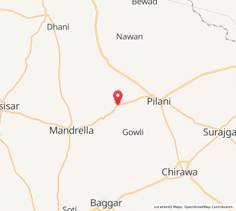 Map of Dhandar Bas, Rajasthan