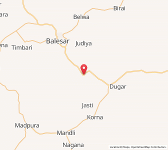 Map of Dhandhaniabas, Rajasthan