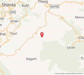 Map of Dhanechar, Himachal Pradesh