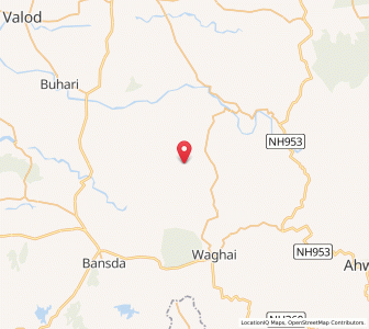 Map of Dhangdhar, Gujarat