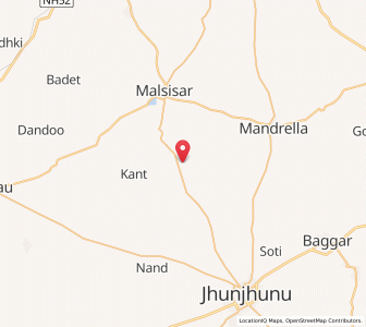 Map of Dhani Charan, Rajasthan