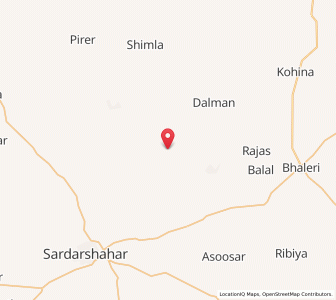 Map of Dhani Pancheran, Rajasthan