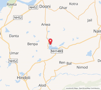 Map of Dhanna ka Jhonpara, Rajasthan