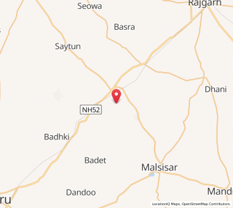 Map of Dhannram ka Bas, Rajasthan