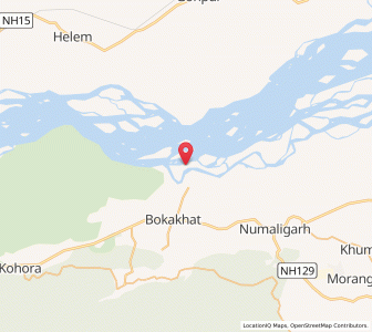 Map of Dhansirimukh, Assam