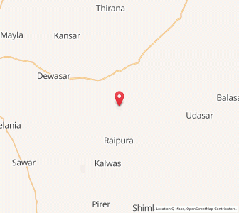 Map of Dhansiya, Rajasthan