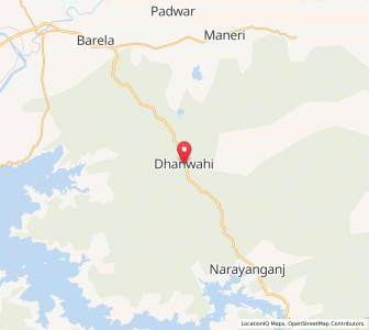 Map of Dhanwahi, Madhya Pradesh