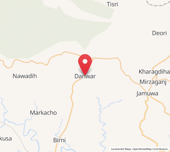 Map of Dhanwar, Jharkhand