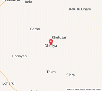 Map of Dhaonlia, Rajasthan