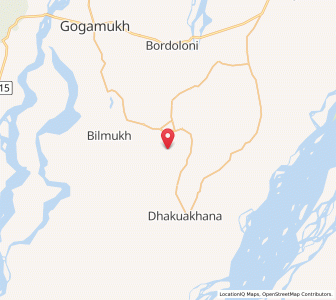 Map of Dhapaliagaon, Assam