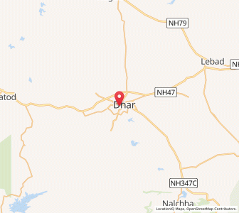 Map of Dhar, Himachal Pradesh