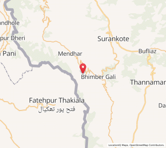 Map of Dhara Gathun, Kashmir