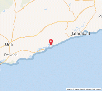 Map of Dharabandar, Gujarat