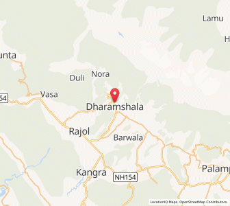 Map of Dharamsala, Himachal Pradesh