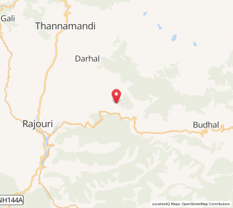 Map of Dharar, Kashmir
