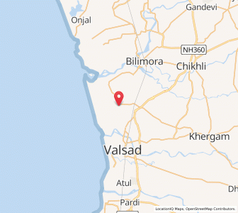 Map of Dharasana, Gujarat