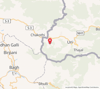 Map of Dhare, Kashmir