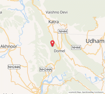 Map of Dharhor, Kashmir