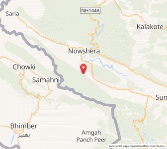 Map of Dhariala, Kashmir