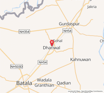 Map of Dhariwal, Punjab