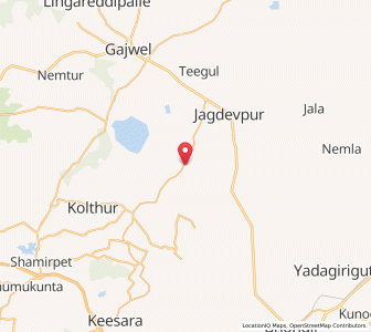 Map of Dharmakunta, Andhra Pradesh