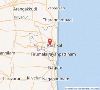 Map of Dharmapuram, Puducherry