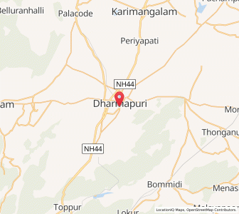 Map of Dharmapuri, Telangana