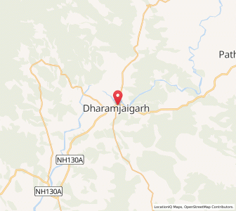 Map of Dharmjaygarh, Chhattisgarh