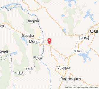 Map of Dharnaoda, Madhya Pradesh