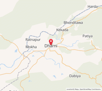 Map of Dharni, Madhya Pradesh