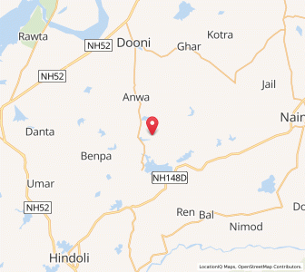 Map of Dharola, Rajasthan