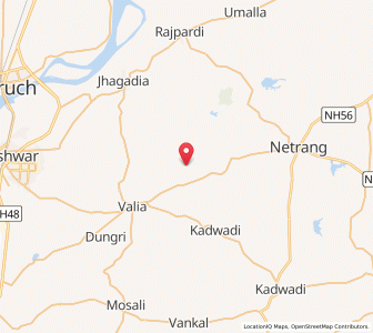 Map of Dharoli, Gujarat