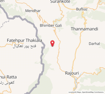 Map of Dhas, Kashmir