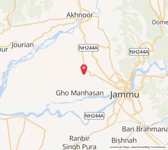 Map of Dhatrial, Kashmir
